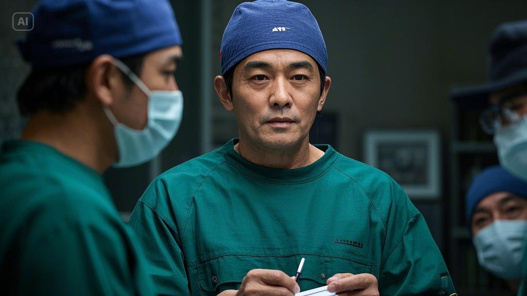 Men are at hospital.