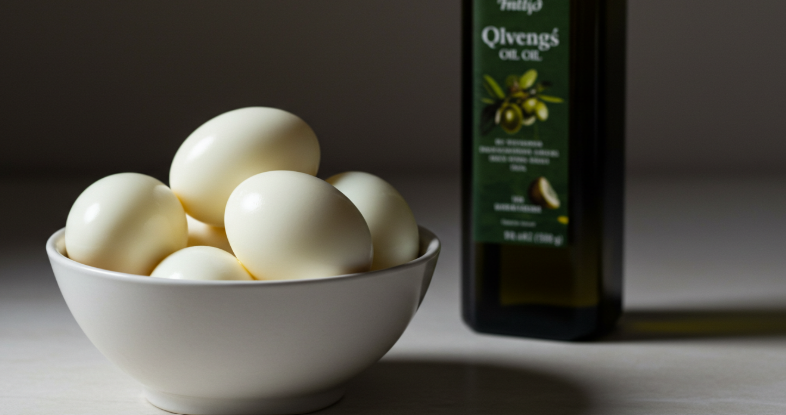 달걀과 올리브오일,