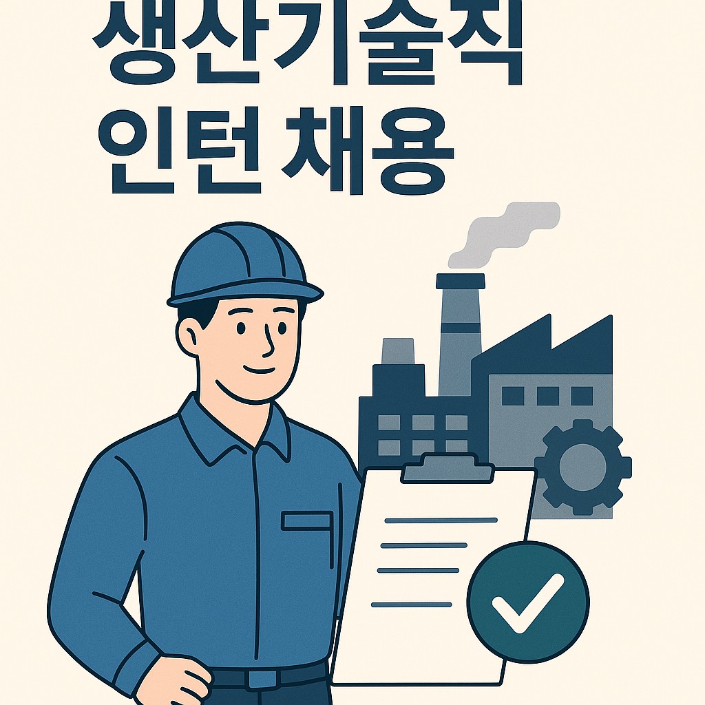 생산기술직 인턴 채용