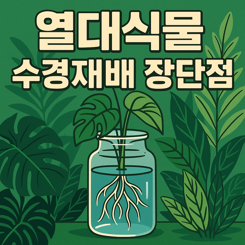 열대식물 수경재배