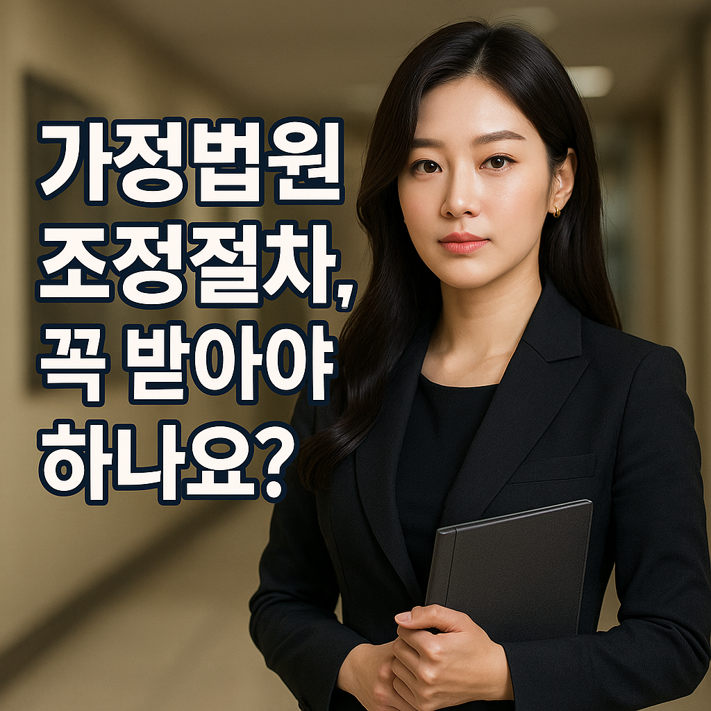 가정법원 조정절차, 꼭 받아야 할까? (2025)