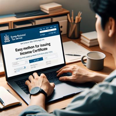 국세청 홈택스를 활용한 간편한 소득금액증명원 발급 방법