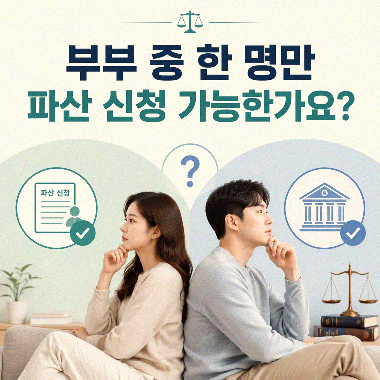 부부 중 한 명만 파산 신청 가능한가요