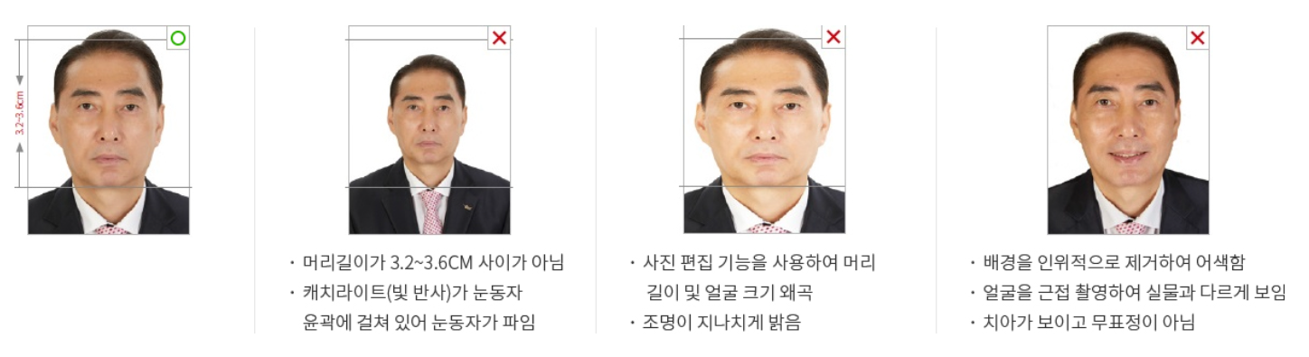 출처 : 외교부 [여권사진 규정]
