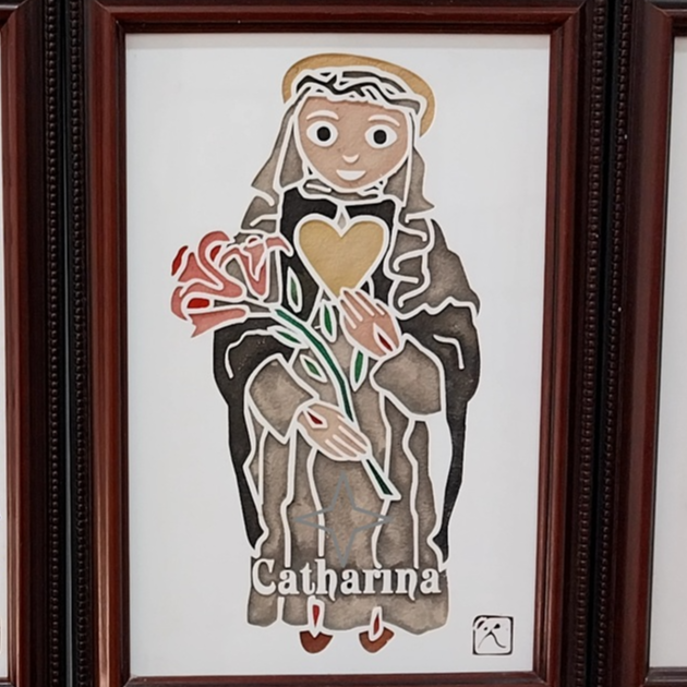 제천 배론성지에 있는 카타리나 성녀 그림입니다.