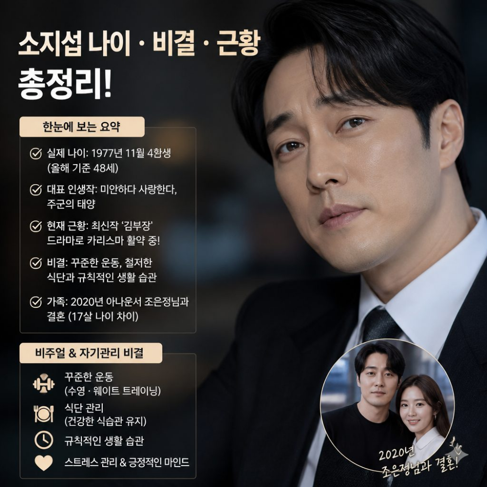 소지섭나이 정확히 알아보기와 최신 근황 총정리 참고 이미지 2