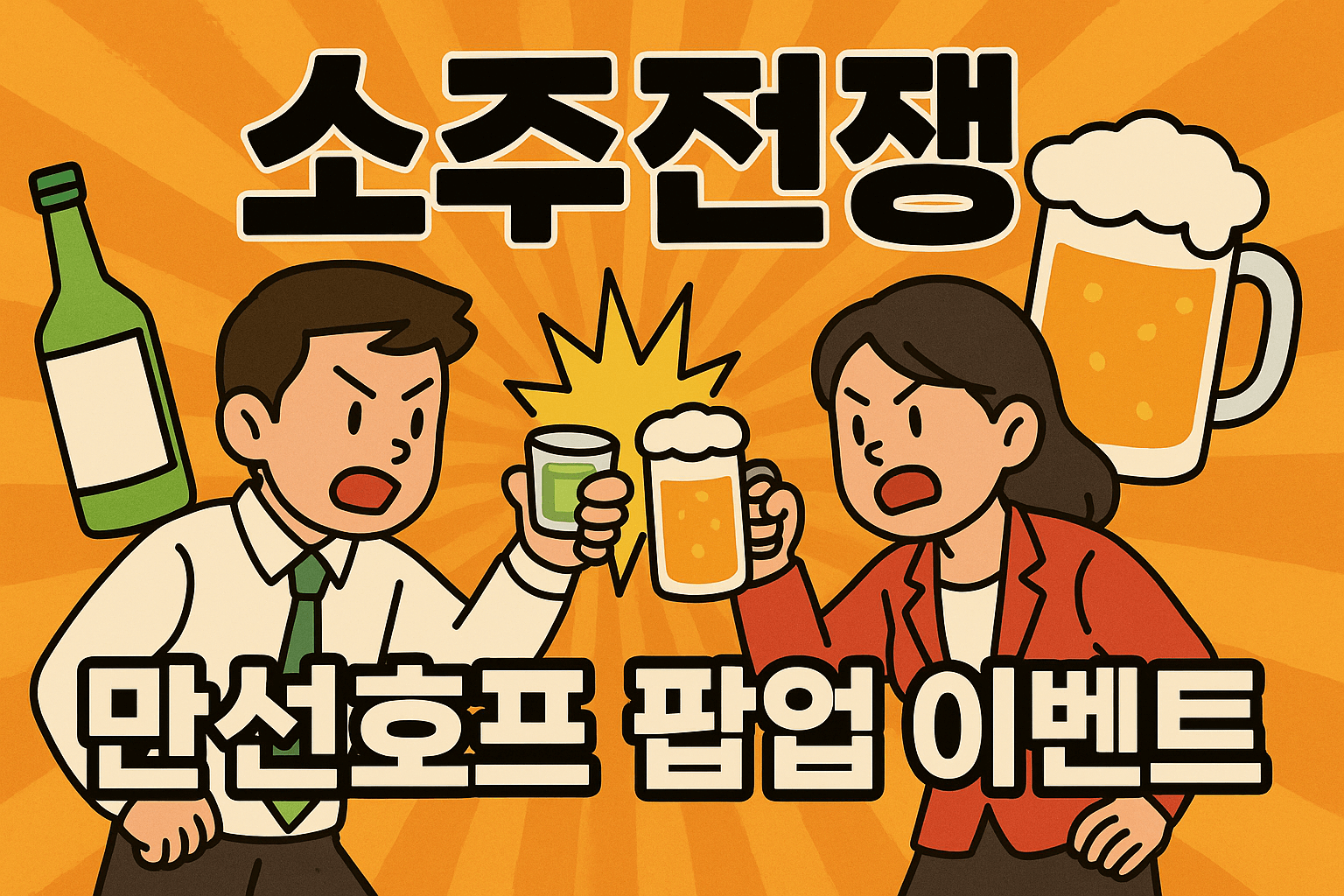 소주전쟁 만선호프 팝업 이벤트