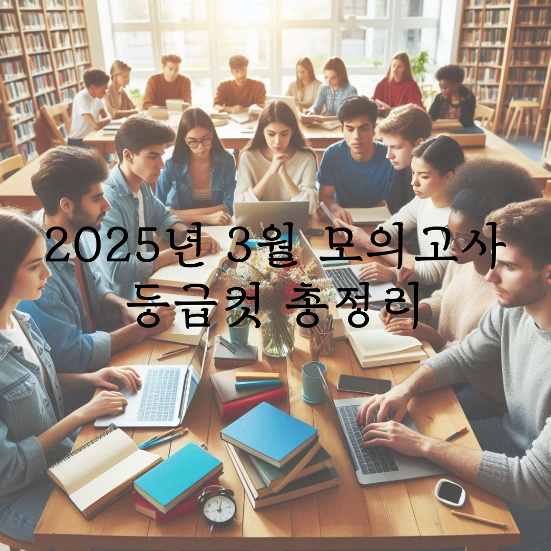 2025년 3월 모의고사 등급컷 총정리 관련 사진