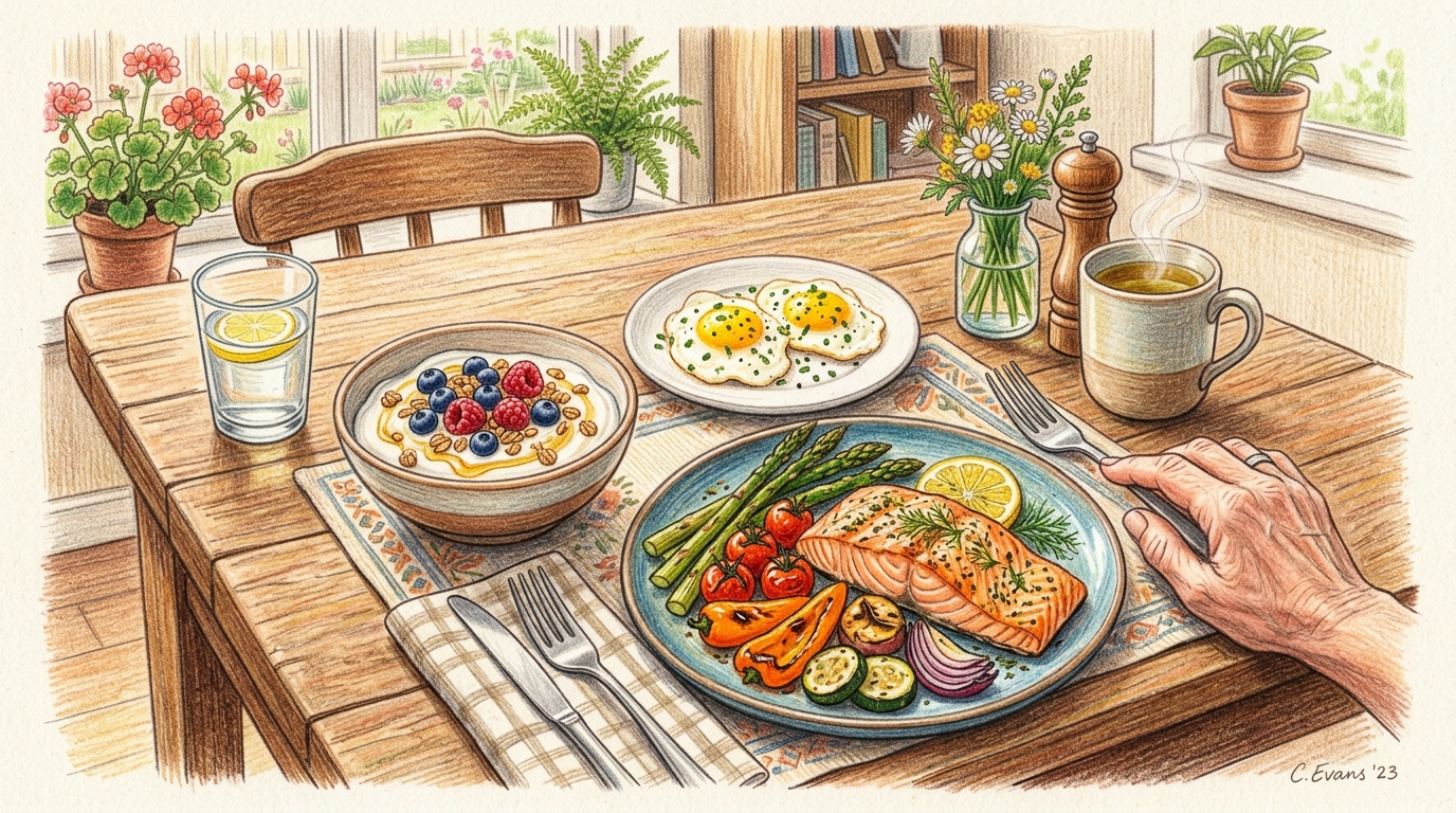 시니어를 위한 정갈한 건강 식탁