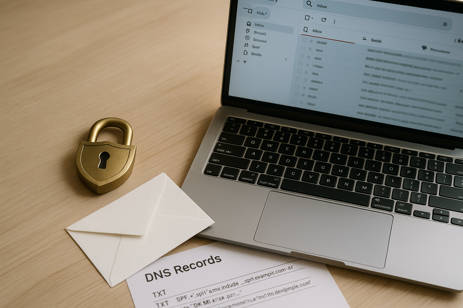 도메인 인증으로 이메일 신뢰도를 높이는 실제 작업 공간 이미지