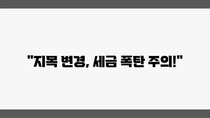 각종 과세 기준 및 감면 정책에 대한 이해