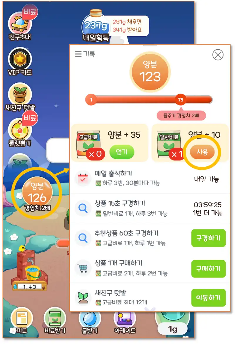 비료주기