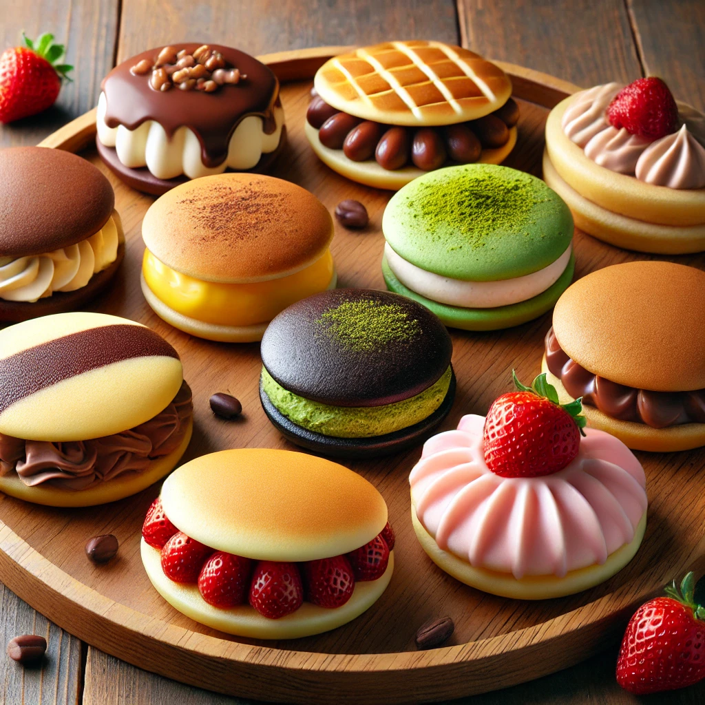 도라야키의 다양한 종류