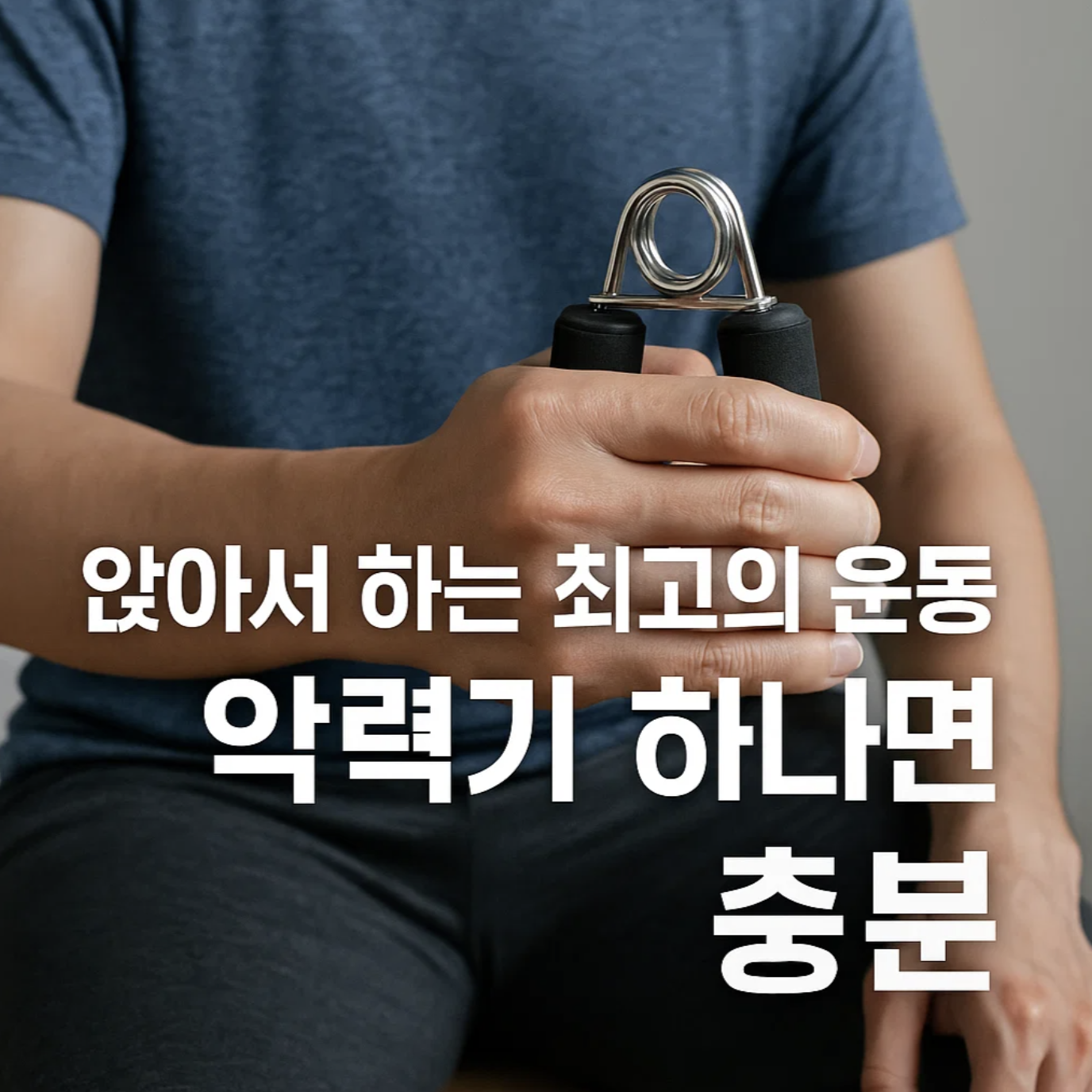 앉아서 하는 최고의 운동, 악력기 하나면 충분