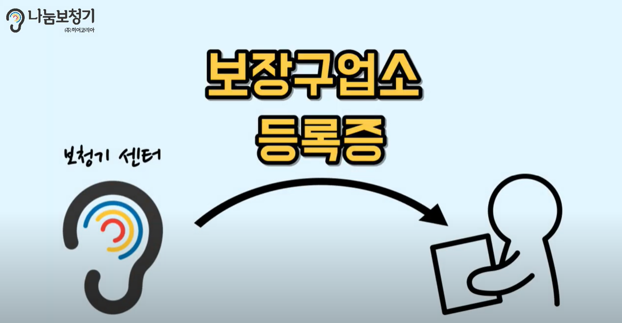 보장구 업소 등록증