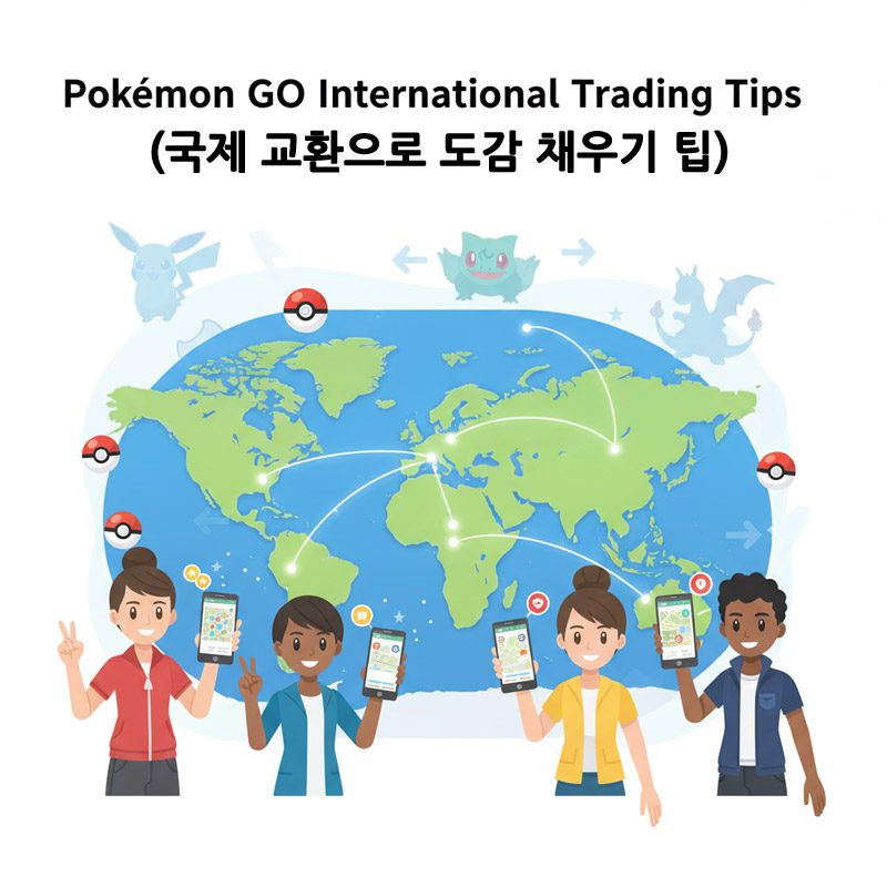 국제 교환으로 도감 채우기 팁