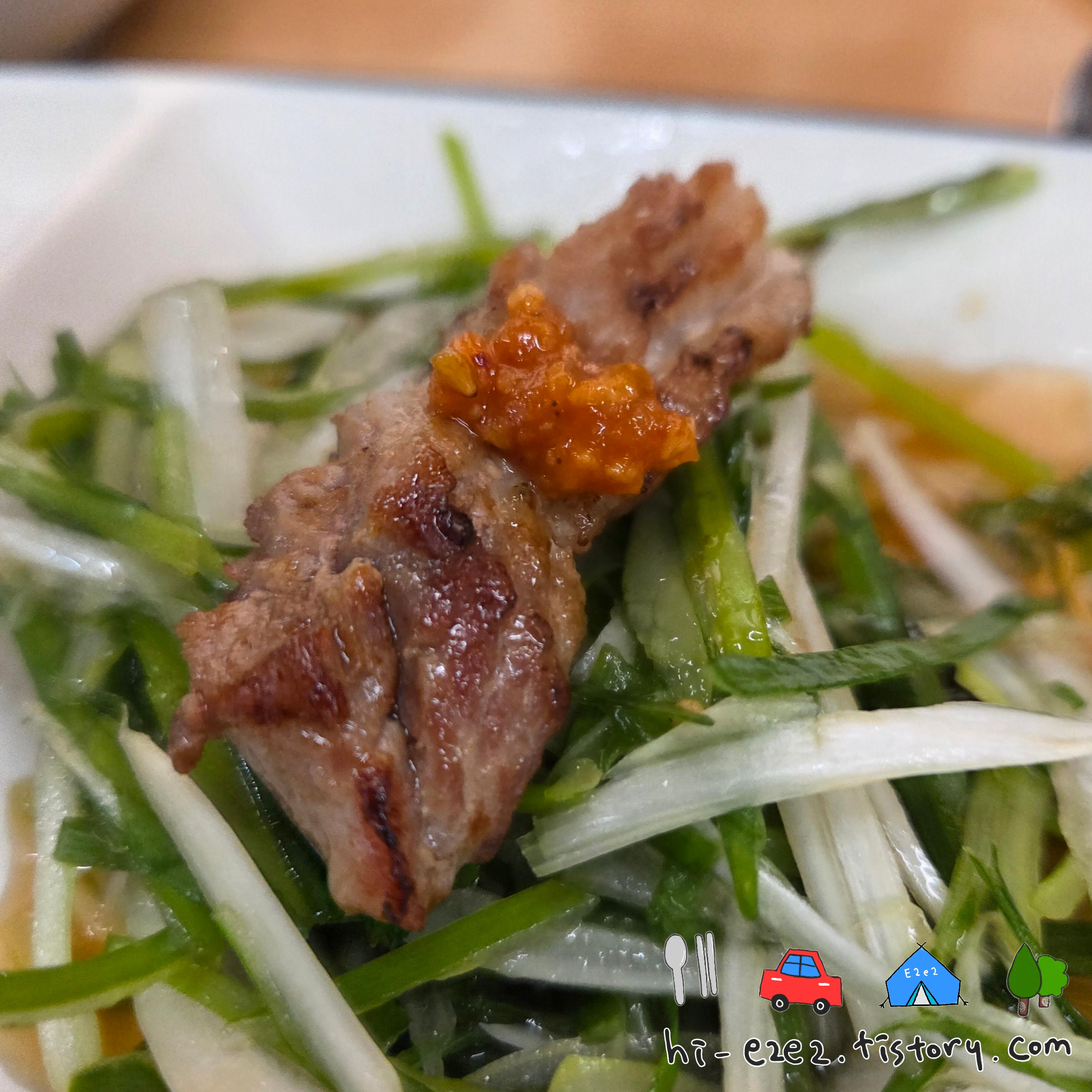 거제 맛집 남도수제갈비 양념갈비 쌈 먹는법