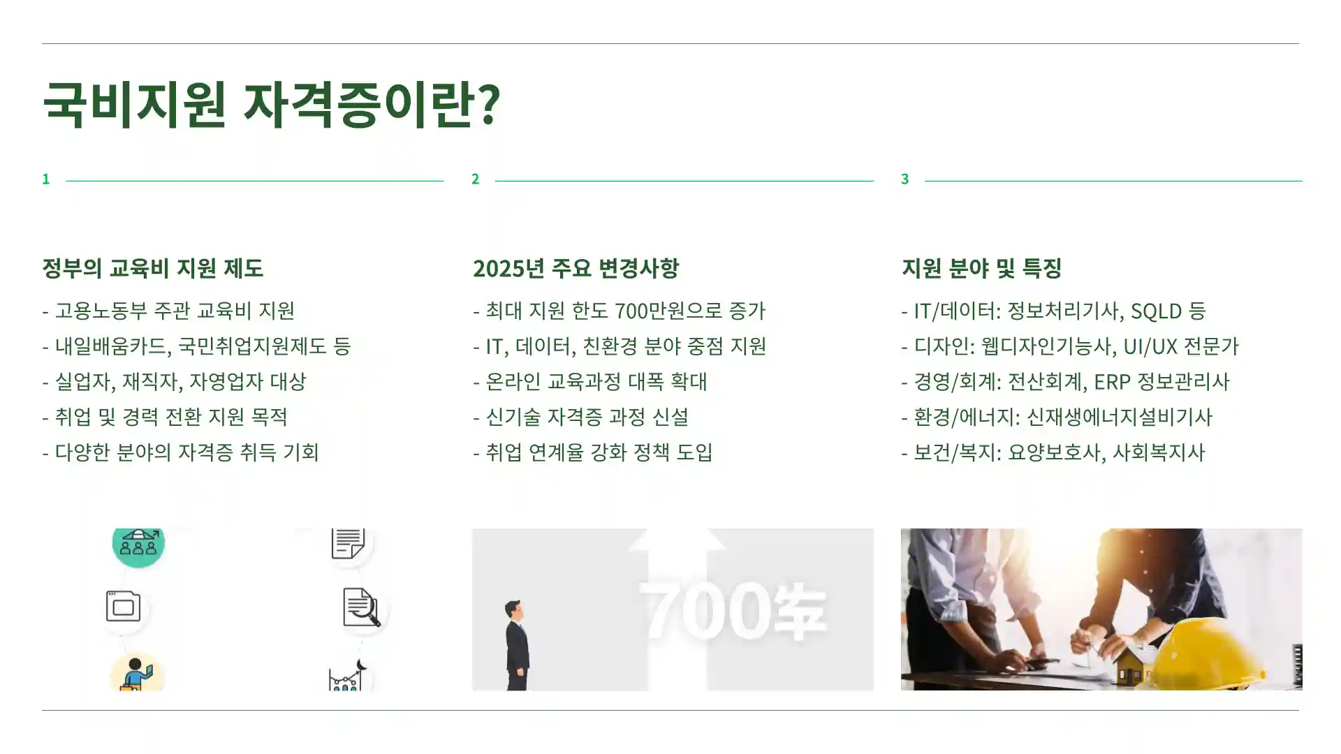 국비지원 자격증 종류