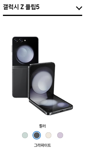 갤럭시-Z-플립5-그라파이트