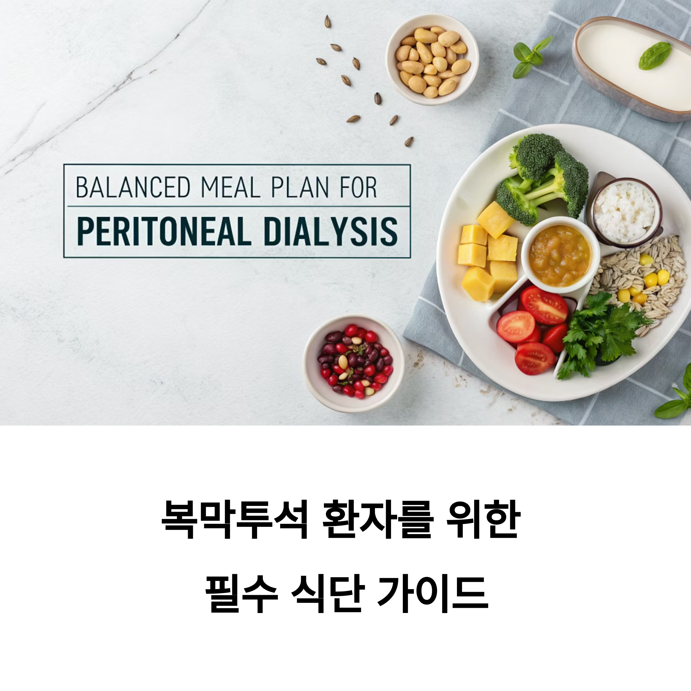 복막투석 중 반드시 알아야 할 음식 관리법: 추천 식단부터 금지 식품까지 총정리