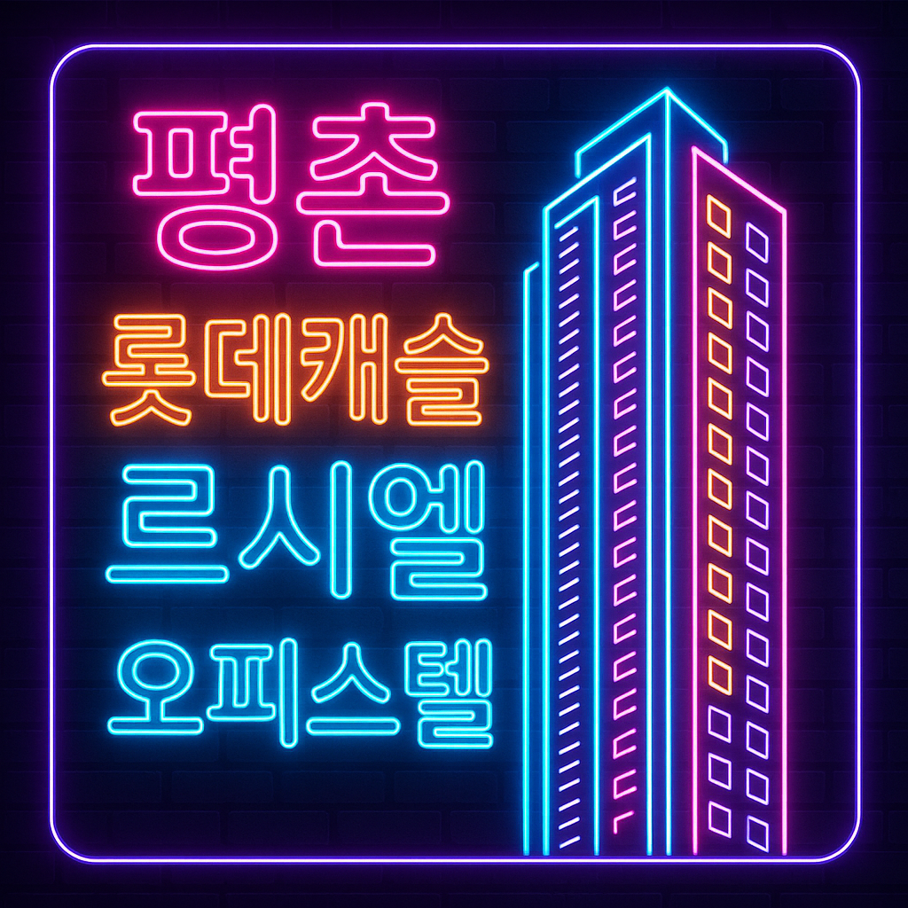 평촌 롯데캐슬 르씨엘 오피스텔 분양