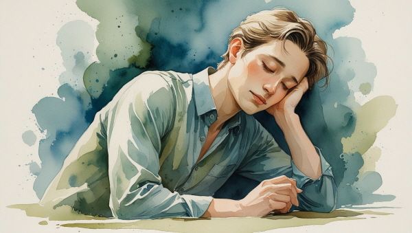 INTP의 정은 조용하고 깊습니다. 분석 속에 감정이 숨어 있고, 논리 너머에 따뜻함이 있습니다에 관한 그림