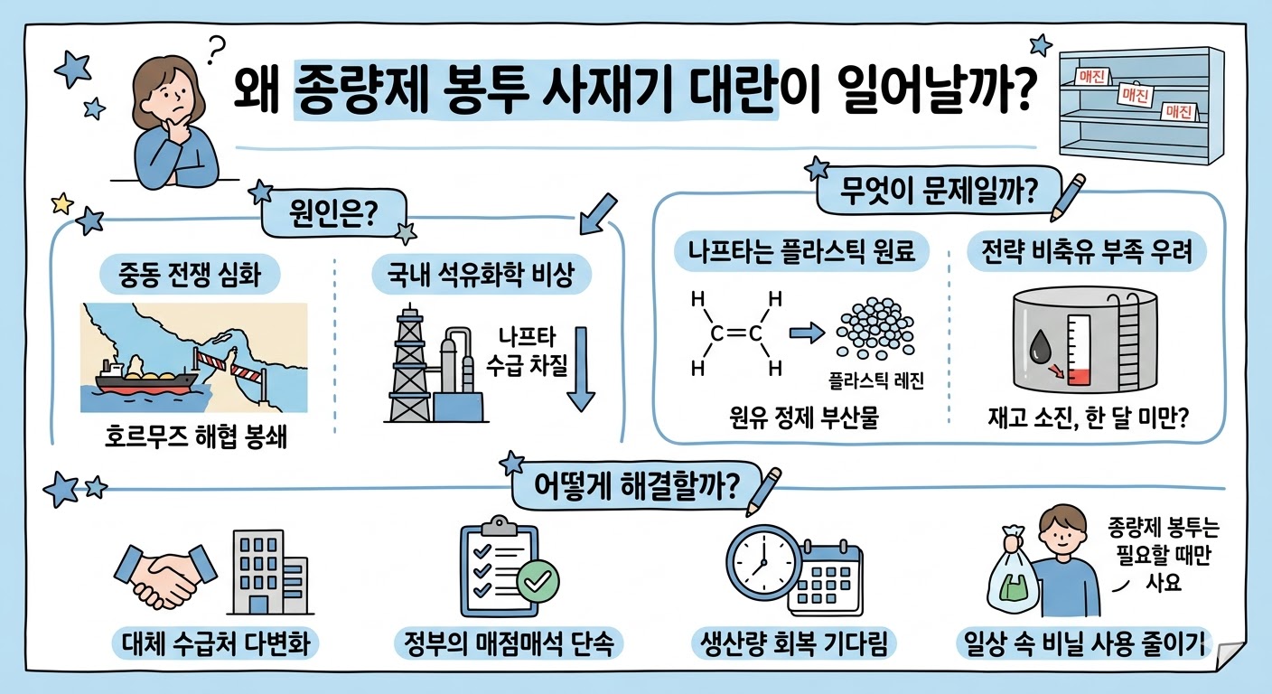 종량제 봉투 대란 인포그래픽