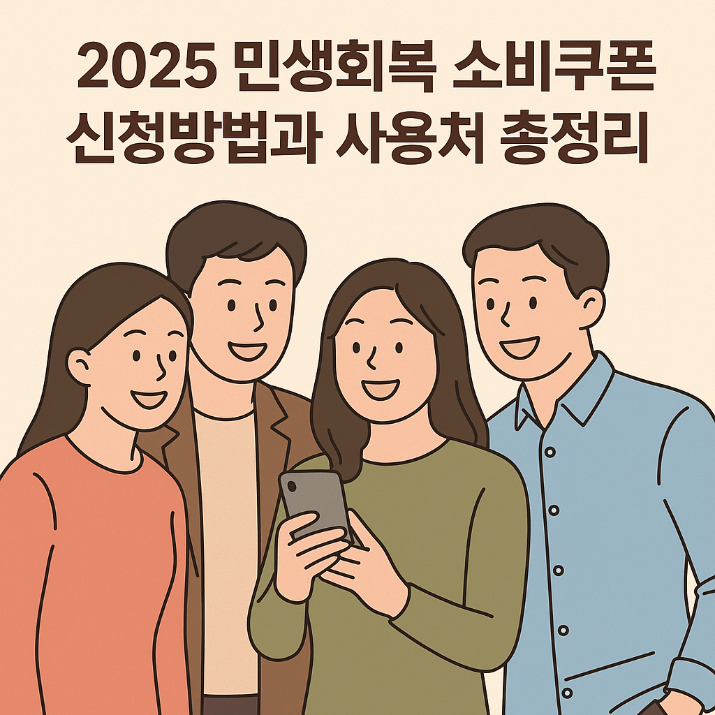 2025 민생 지원금 신청방법과 사용처 총정리
