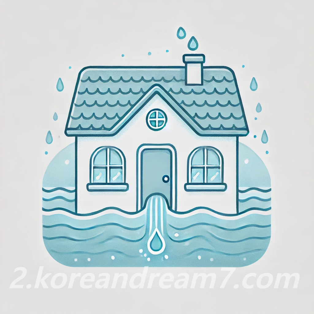 집에 물이 들어오는 꿈