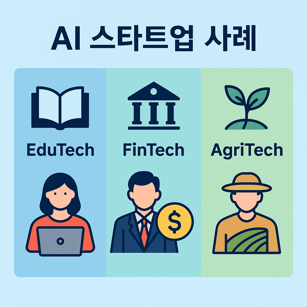 에듀테크, 핀테크, 어그리테크 산업별 AI 스타트업 사례 모음