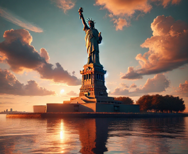 미국 자유의 여신상 사진