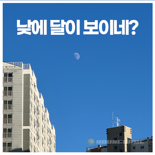 낮에 달이 보이는 이유