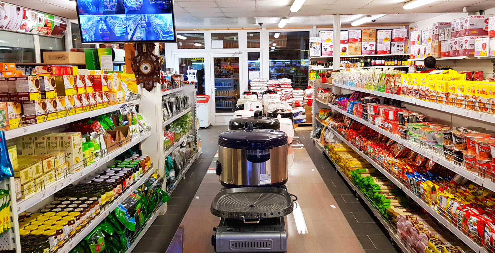 체코 프라하 한국마트 진열대