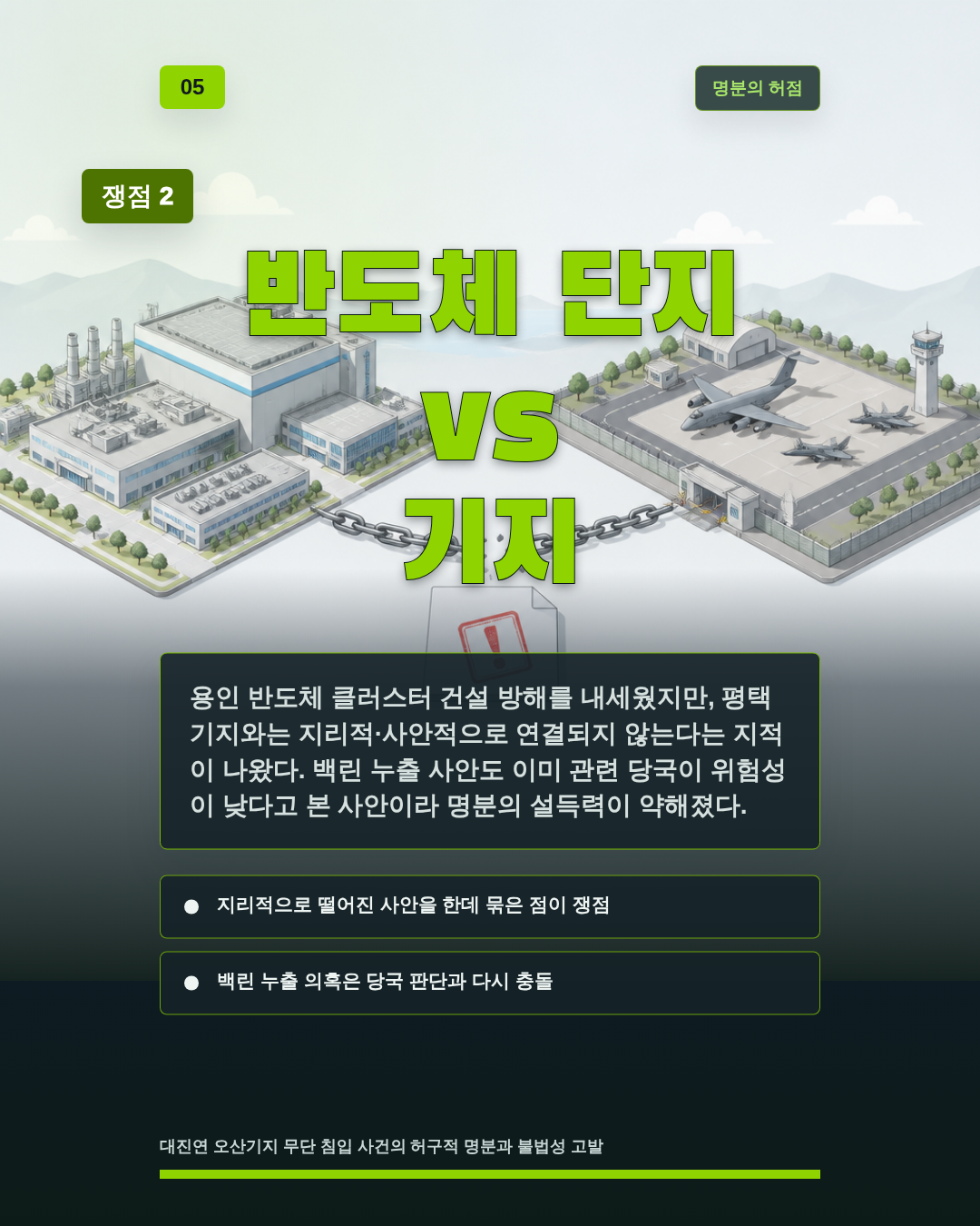 반도체 단지 vs 기지