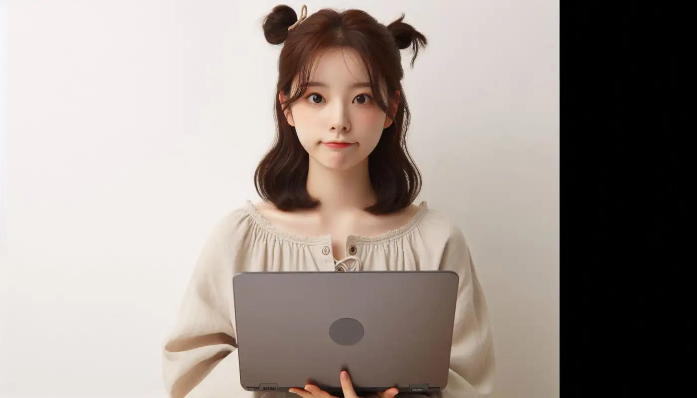 비트코인-분할매수-방법을-알아보는-여성의-모습