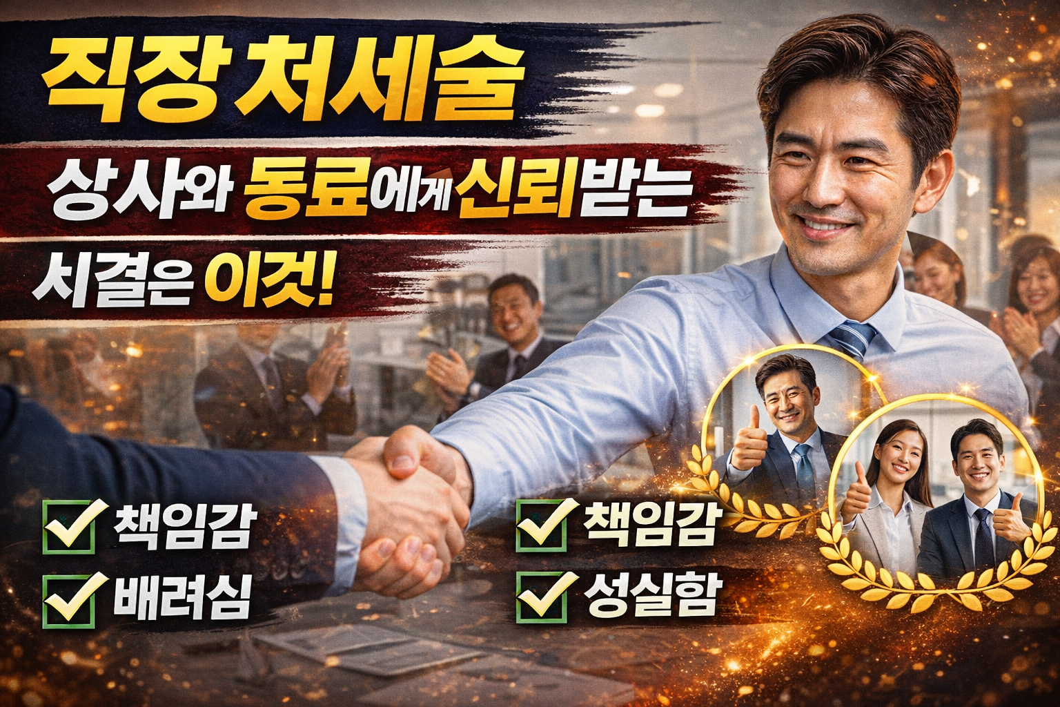 직장 처세술, 상사와 동료에게 신뢰받는 비결