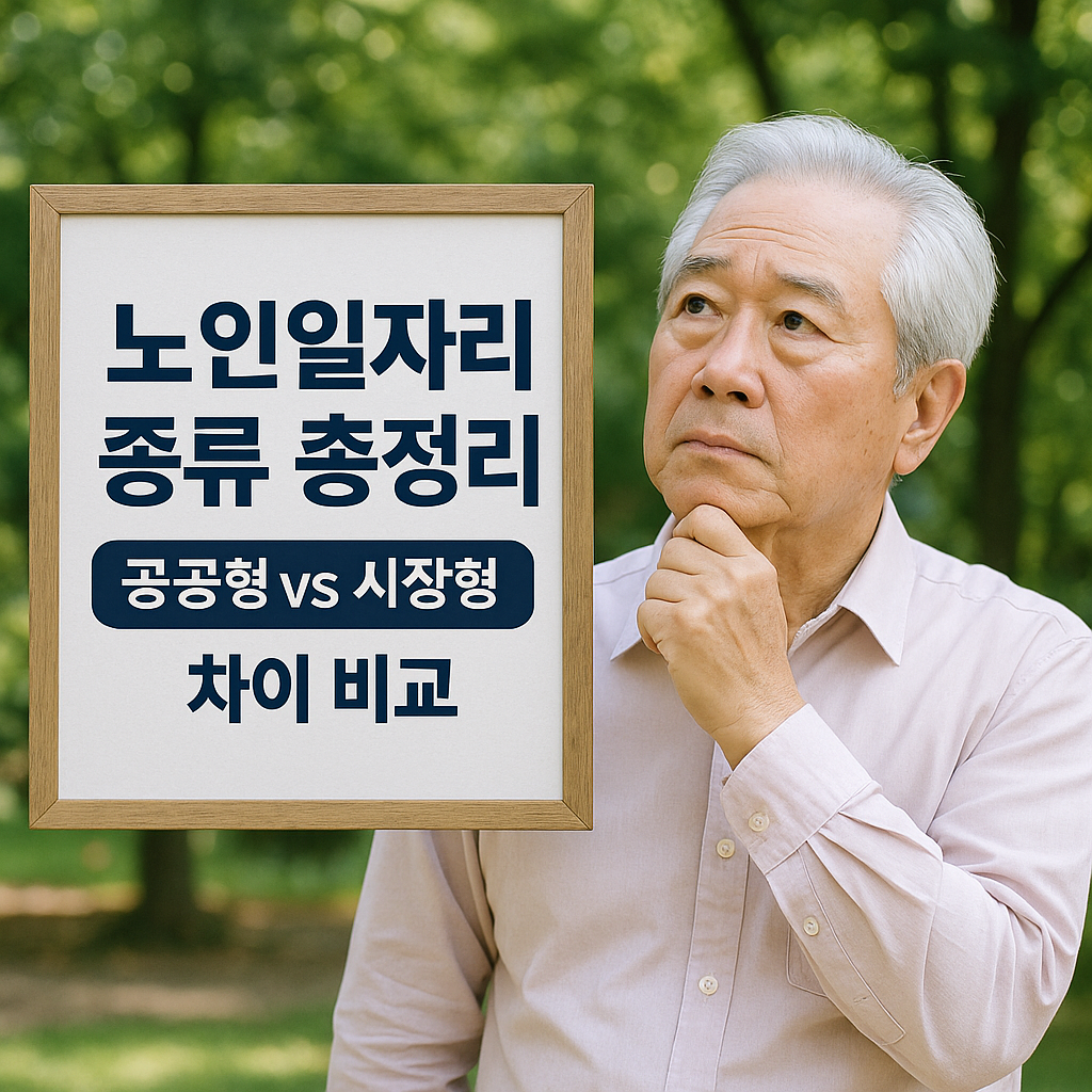 노인일자리 공공형과 시장형의 차이를 급여, 근무 환경, 운영 방식 기준으로 한눈에 정리했습니다. 어떤 일자리 유형이 더 적합한지 비교하고 신청 방법까지 안내해드립니다.