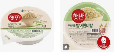 발아현미밥과 제품들