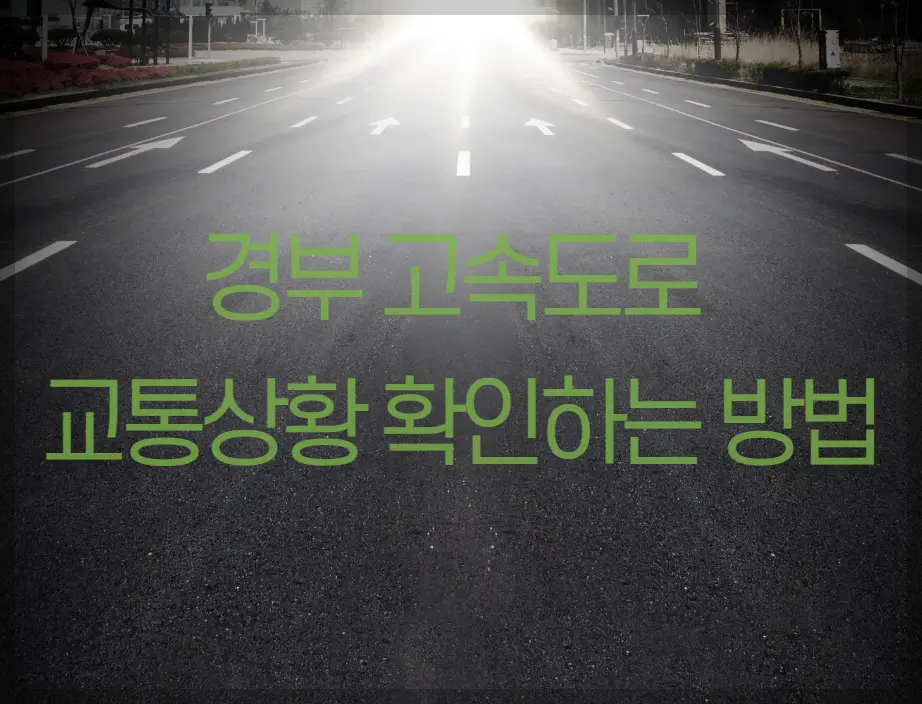 경부 고속도로 교통상황