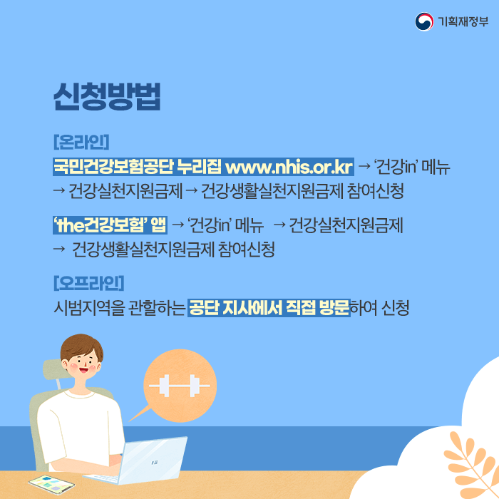 건강생활실천지원금제 신청 방법과 혜택