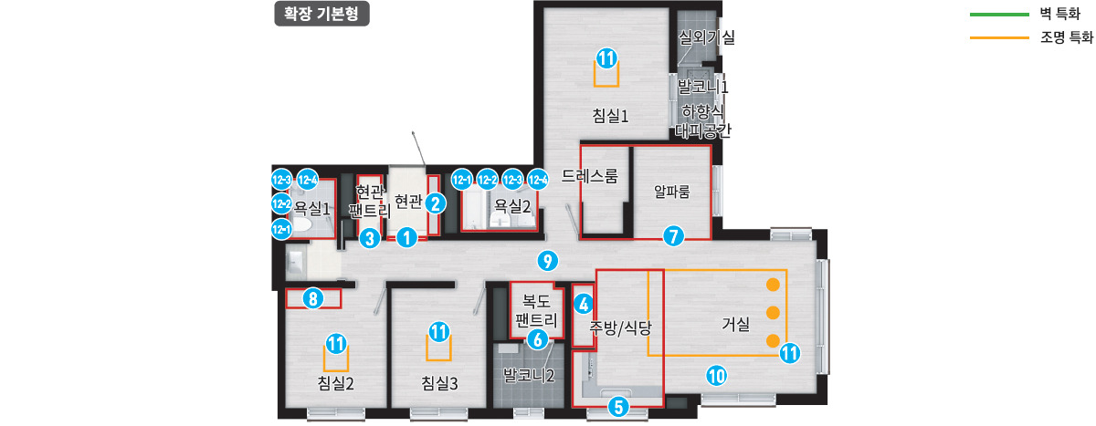 에코텔타시티 중흥S-클래스 에듀리버 - 84B 평면도