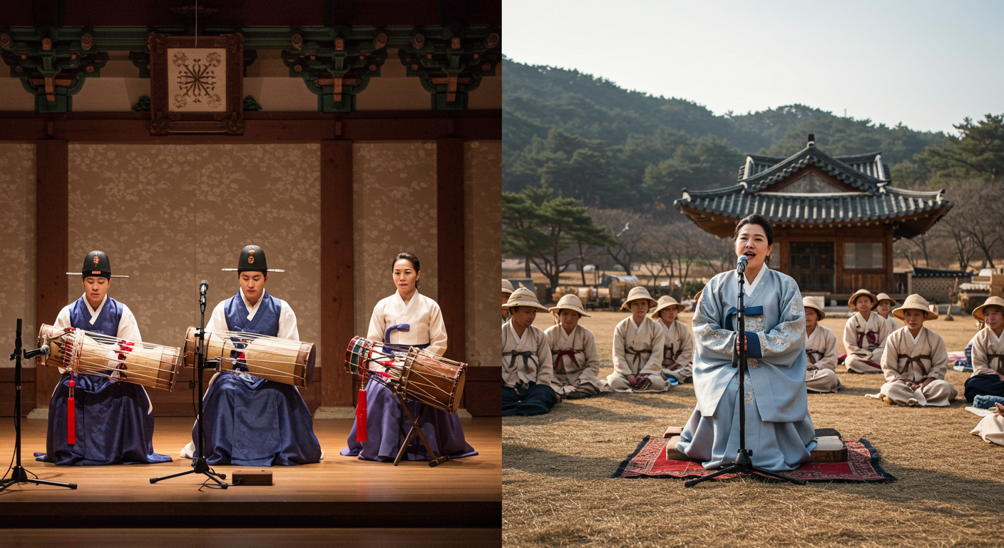 지역에 따라서 달라지는 한국음악의 특징