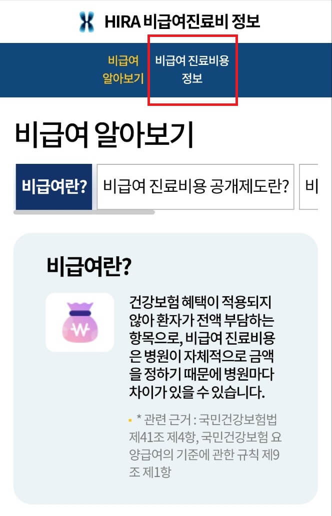 비급여 진료비 확인2