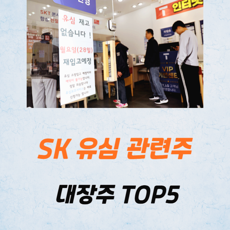 SK 유심 관련주 대장주 테마주 TOP5