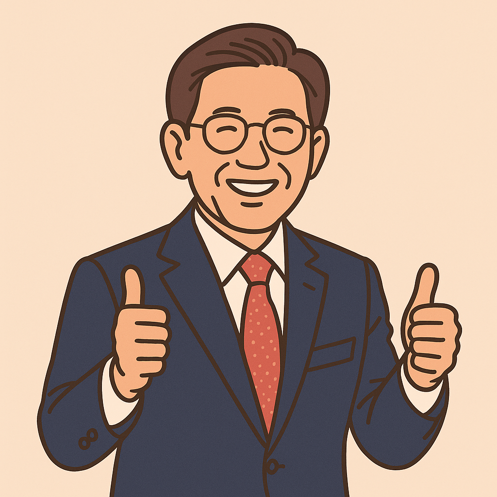 국민의힘 김문수 후보 일러스트