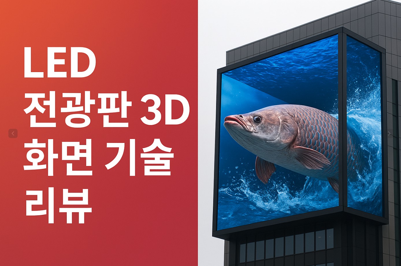3D LED 전광판 기술 완벽 정리 (원리·설치·사례·비용)