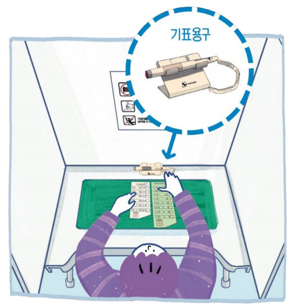 투표용지에 기표