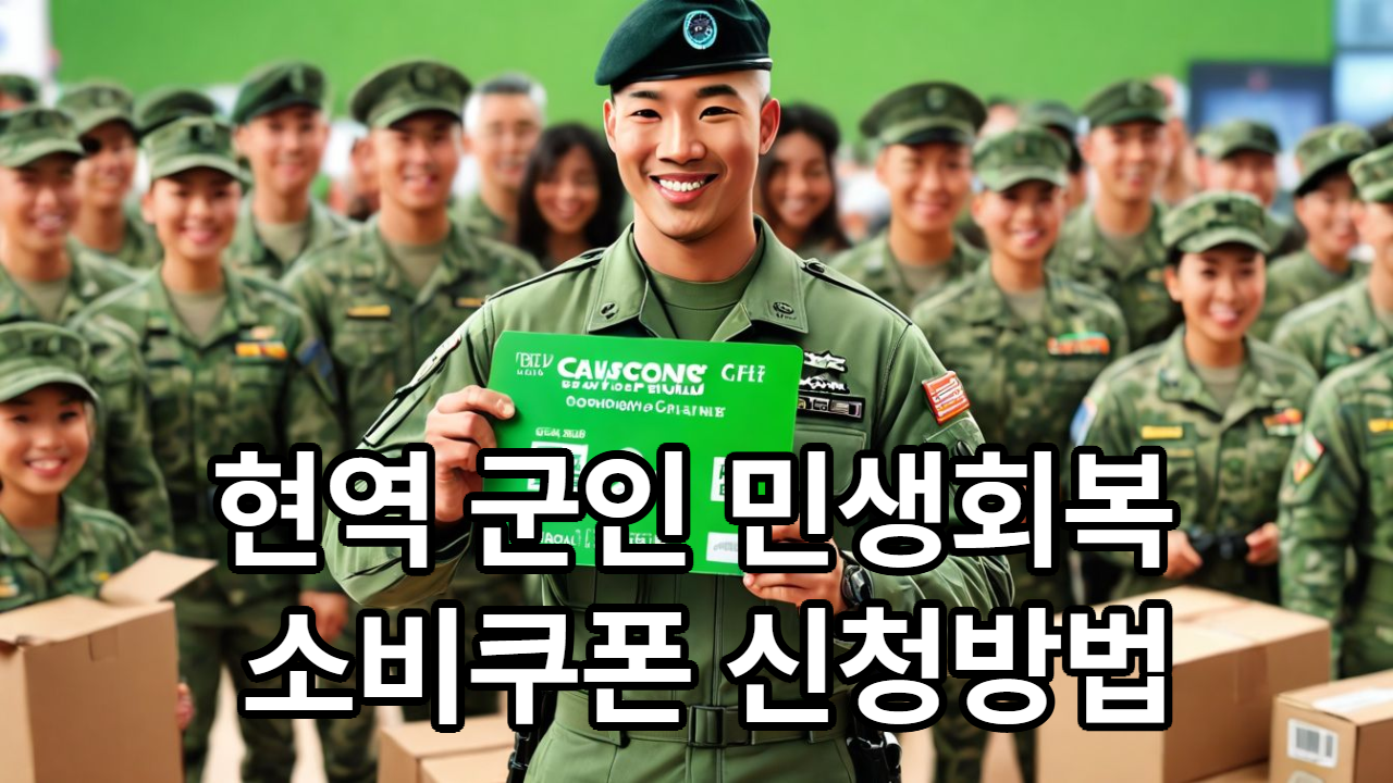 현역 군인 민생회복 소비쿠폰 신청과 PX 사용처 안내