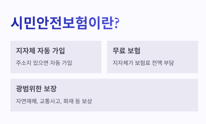 시민안전보험이란