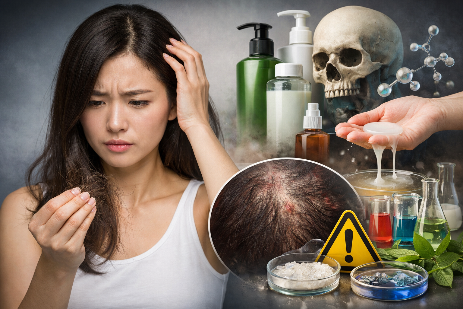 탈모를 악화시키는 샴푸 성분